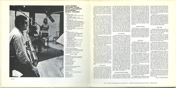 Stan Getz / Luiz Bonfá – Jazz Samba Encore! - 1972 Pressing, Rare VinylPursuit.com