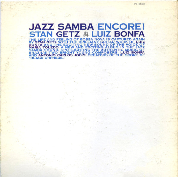 Stan Getz / Luiz Bonfá – Jazz Samba Encore! - 1972 Pressing, Rare VinylPursuit.com