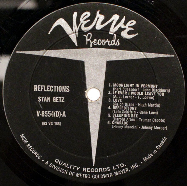 Stan Getz – Reflections - 1985 Original Verve Mono Pressing VinylPursuit.com