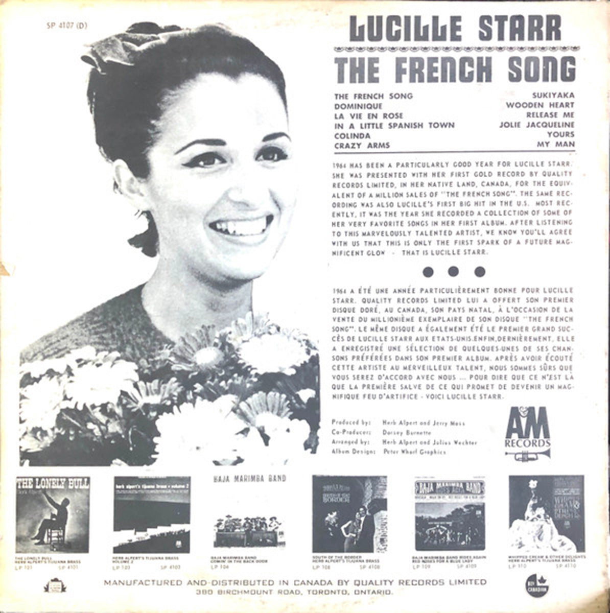 Lucille Starr – The French Song - 1964