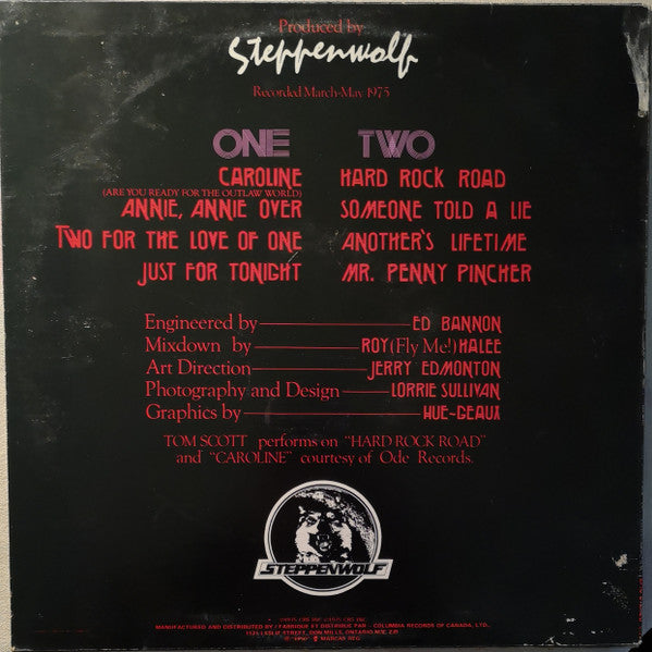 Steppenwolf – Hour Of The Wolf - 1975 Original! Vinyl Pursuit Inc