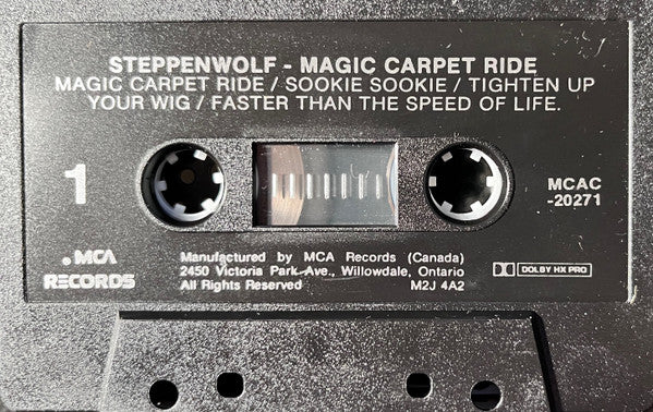 Steppenwolf – Magic Carpet Ride – 1985 Cassette VinylPursuit.com