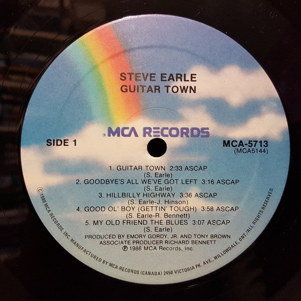 Steve Earle – Guitar Town - 1986 SEALED!