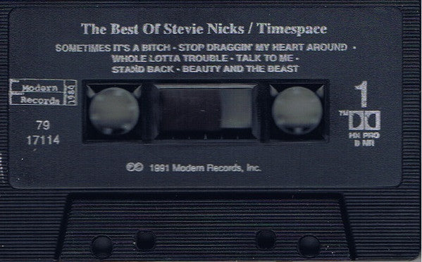 Stevie Nicks – Timespace, The Best Of Stevie Nicks - 1991 Cassette VinylPursuit.com