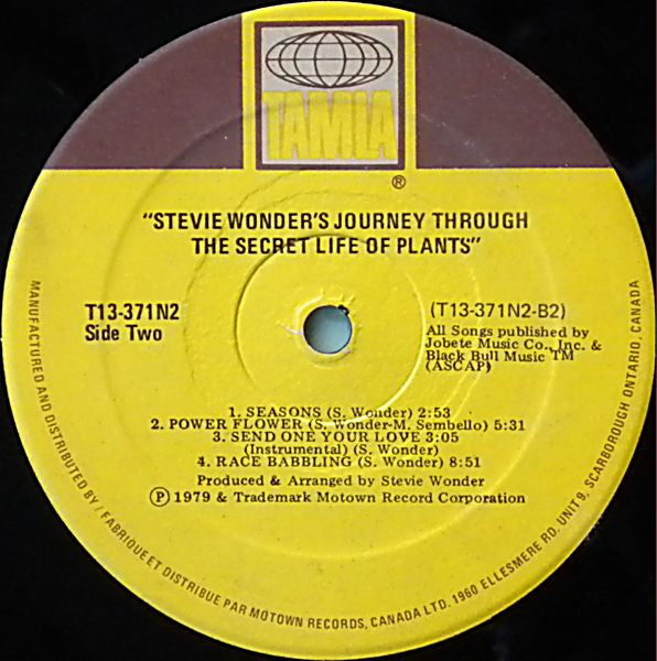 Stevie Wonder – Journey Through The Secret Life Of Plants  - 1979 Original Tri-fold