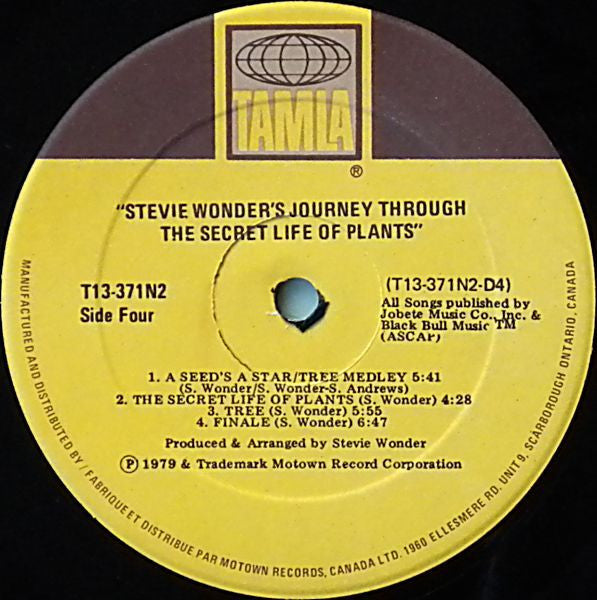 Stevie Wonder – Journey Through The Secret Life Of Plants  - 1979 Original Tri-fold