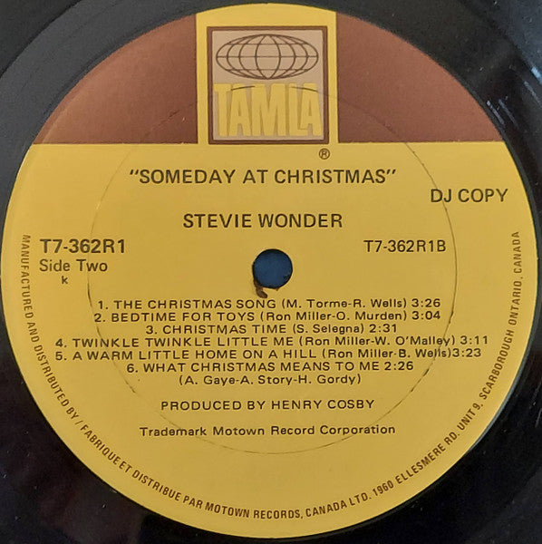 Stevie Wonder – Someday At Christmas - 1978 Promo