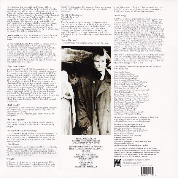 Sting - Nothing Like The Sun - "Made in Germany" VinylPursuit.com