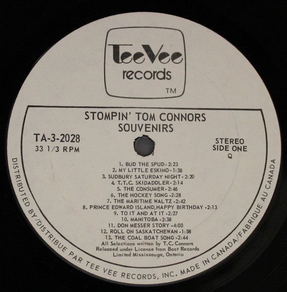Stompin' Tom Connors – Souvenirs (Greatest Hits) in Shrinkwrap! – Vinyl ...