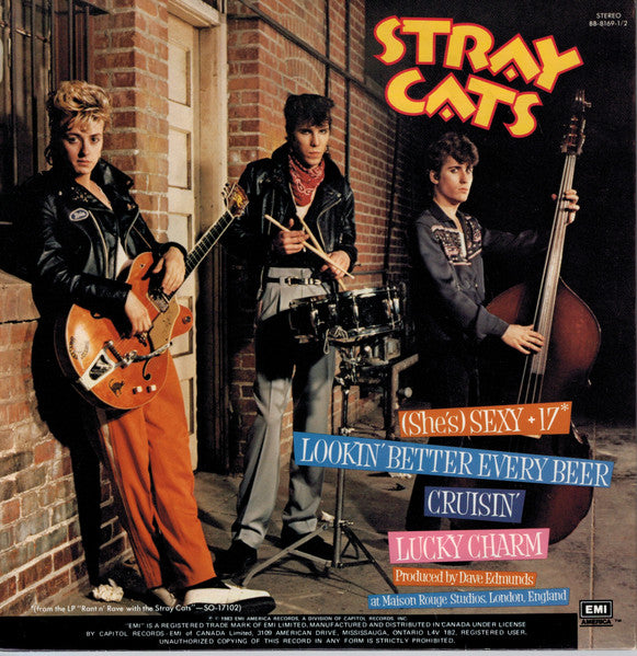 Stray Cats – (She's) Sexy and 17 -  7" Single - 1983 Pressing in Shrinkwrap!