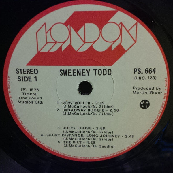 Sweeney Todd ‎– Sweeney Todd VinylPursuit.com