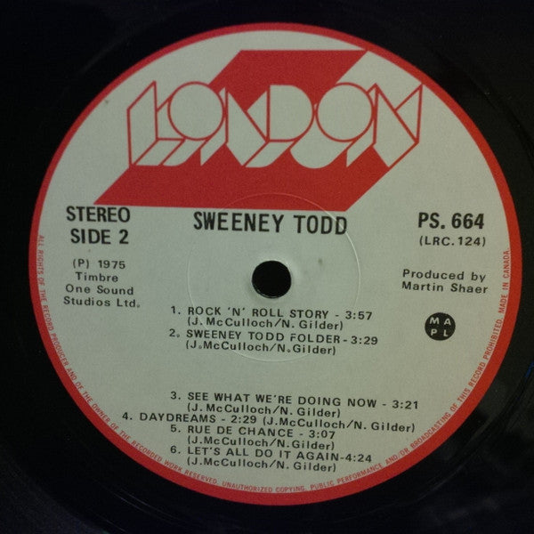 Sweeney Todd ‎– Sweeney Todd VinylPursuit.com