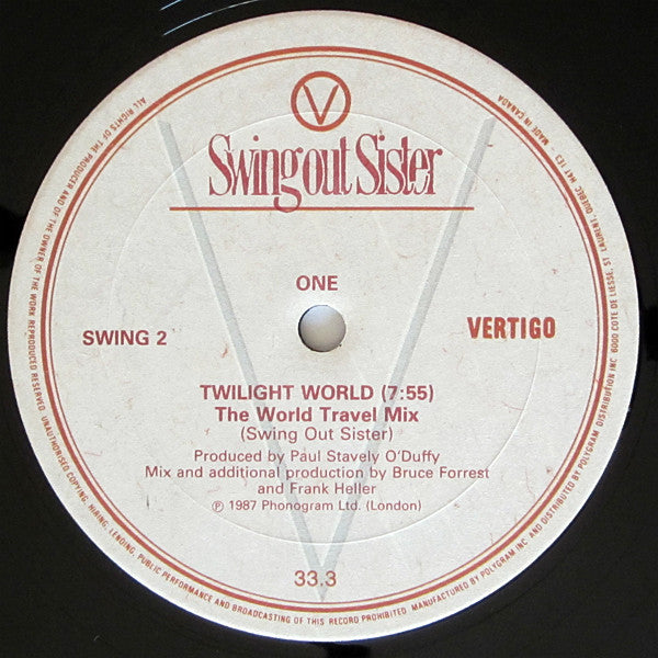Swing Out Sister – Twilight World (The World Travel Mix)- 1987 Double Album VinylPursuit.com