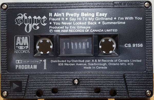Syre – It Ain't Pretty Being Easy – 1990 Cassette VinylPursuit.com