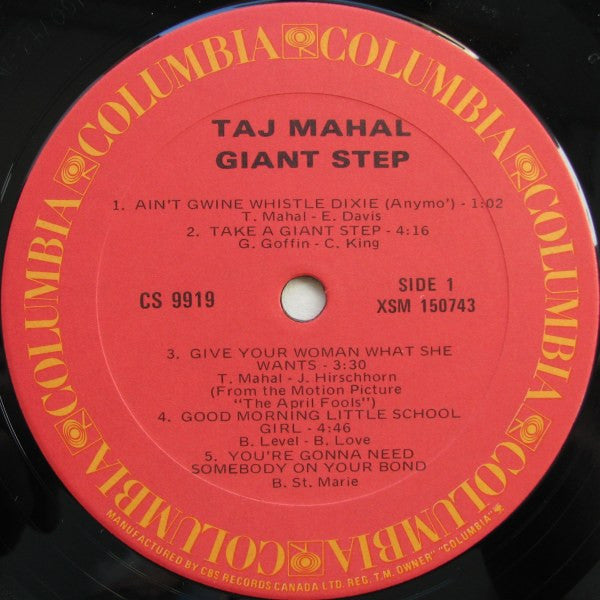 Taj Mahal – Giant Step / De Ole Folks At Home - 1976 Pressing