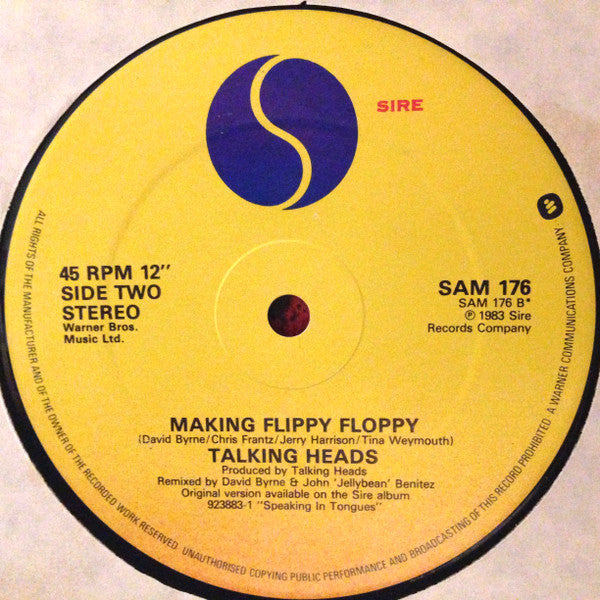 Talking Heads – Slippery People / Making Flippy Floppy -  1984 US Original, Rare