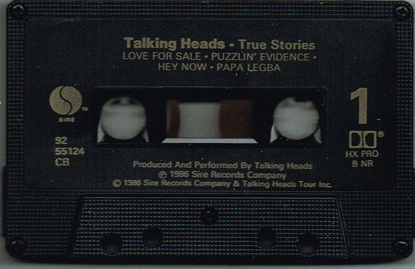 Talking Heads – True Stories - 1986, Cassette