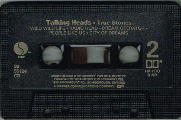 Talking Heads – True Stories - 1986, Cassette