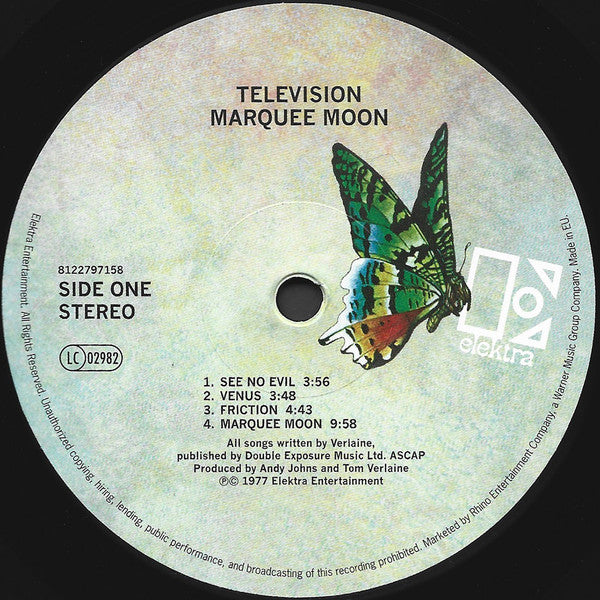 Television – Marquee Moon - Remastered 180 gm VinylPursuit.com