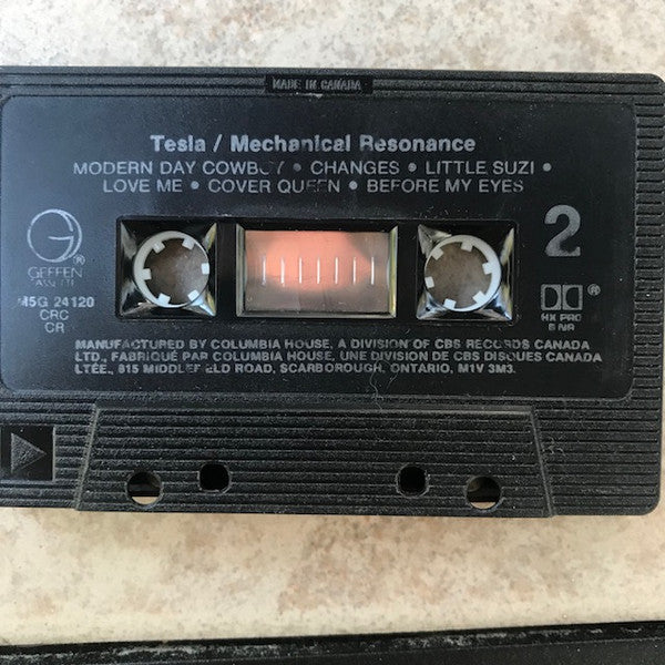 Tesla – Mechanical Resonance - 1986 Original Cassette VinylPursuit.com