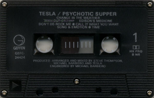Tesla – Psychotic Supper- Cassette, 1991 VinylPursuit.com