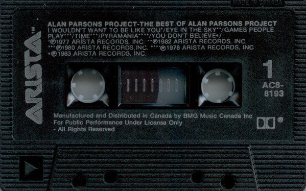 The Alan Parsons Project – The Best Of - Cassette VinylPursuit.com