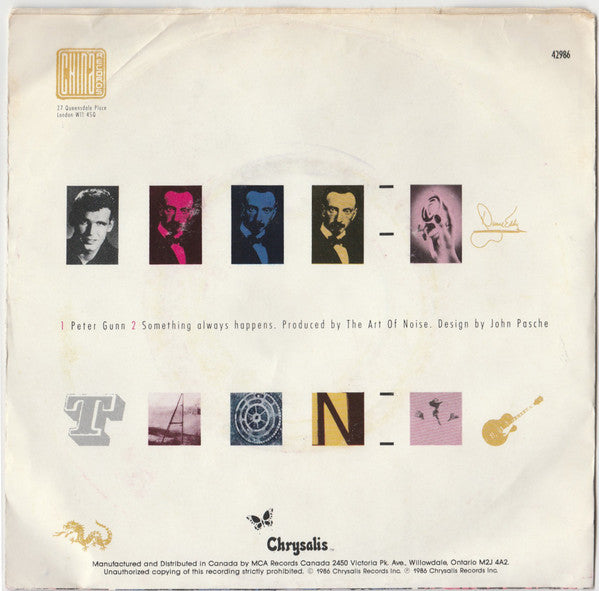 The Art Of Noise Featuring Duane Eddy – Peter Gunn - 7" Single, 1986