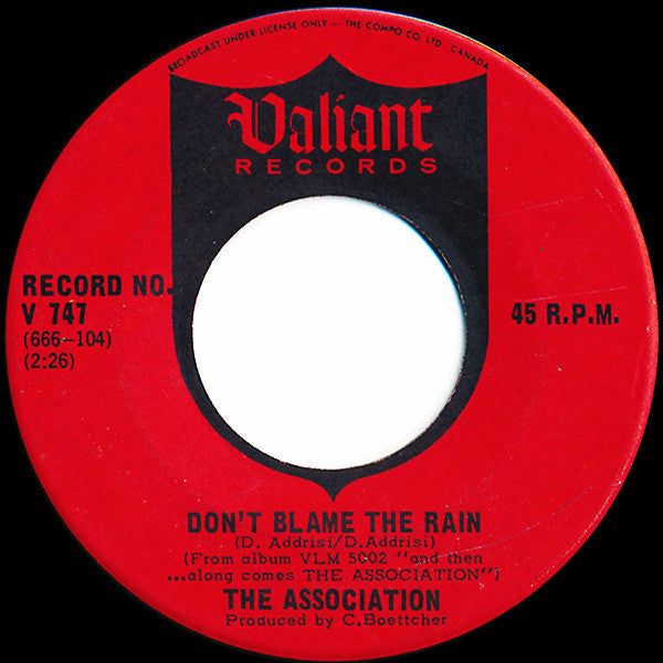 The Association – Cherish -  7" Single, 1966 Vinyl Pursuit Inc