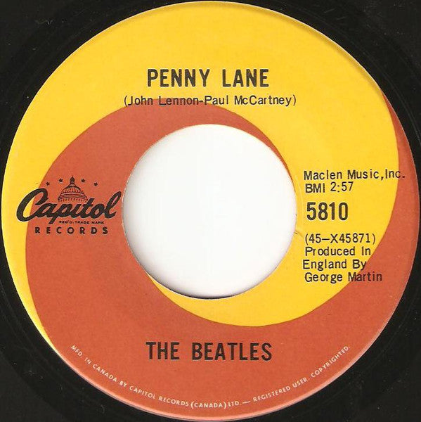 The Beatles – Strawberry Fields Forever / Penny Lane - 7" Single, 1967 Vinyl Pursuit Inc