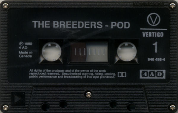 The Breeders – Pod - 1990 Cassette