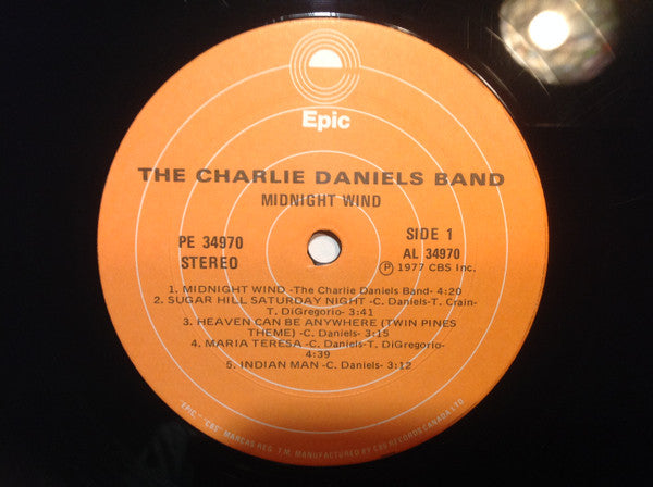 The Charlie Daniels Band – Midnight Wind - 1977 Original - Bargain! VinylPursuit.com