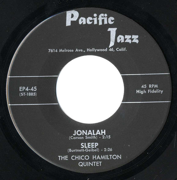 The Chico Hamilton Quintet in Hi Fi -  7"  Single, 1956 Vinyl Pursuit Inc