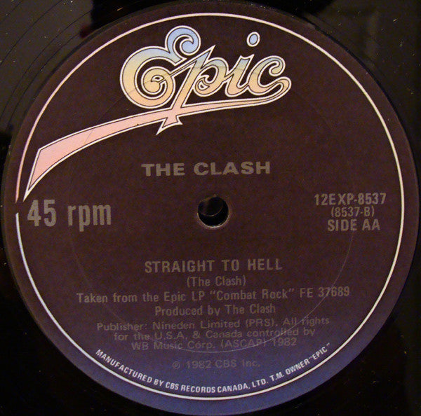 The Clash – Should I Stay Or Should I Go / Straight To Hell - 1982, Rare