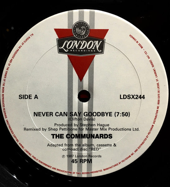 The Communards – Never Can Say Goodbye - 1987 in Shrinkwrap, Bargain! VinylPursuit.com