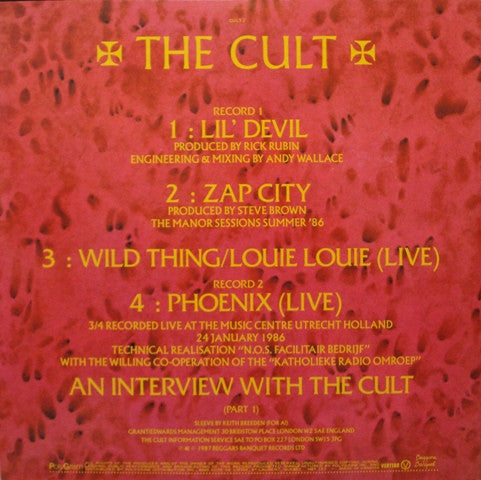 The Cult – Lil Devil - 1987 Double Album!