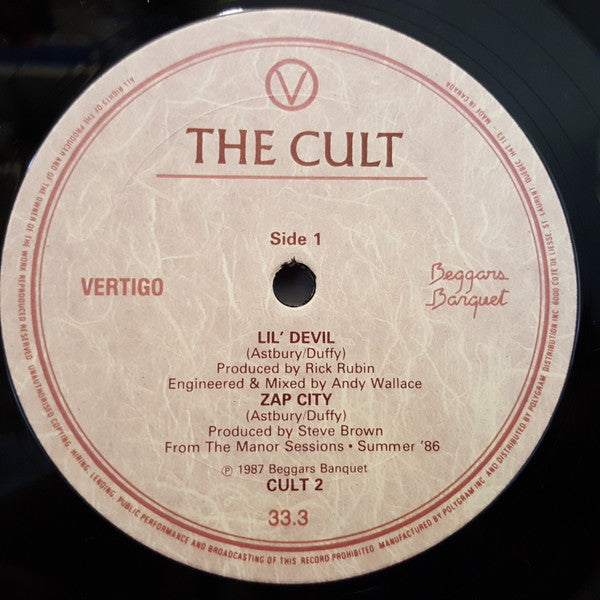 The Cult – Lil Devil - 1987 Double Album!