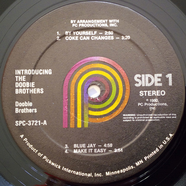 The Doobie Brothers – Introducing The Doobie Brothers - 1980 Original! Vinyl Pursuit Inc