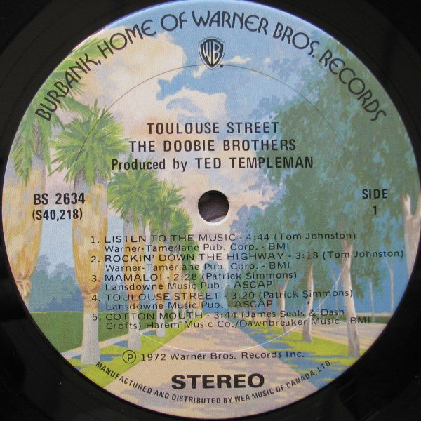 The Doobie Brothers – Toulouse Street - Early Pressing - Bargain! VinylPursuit.com