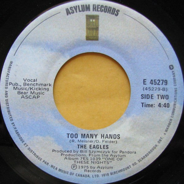 The Eagles – Lyin' Eyes - 7" Single, 1975 Vinyl Pursuit Inc