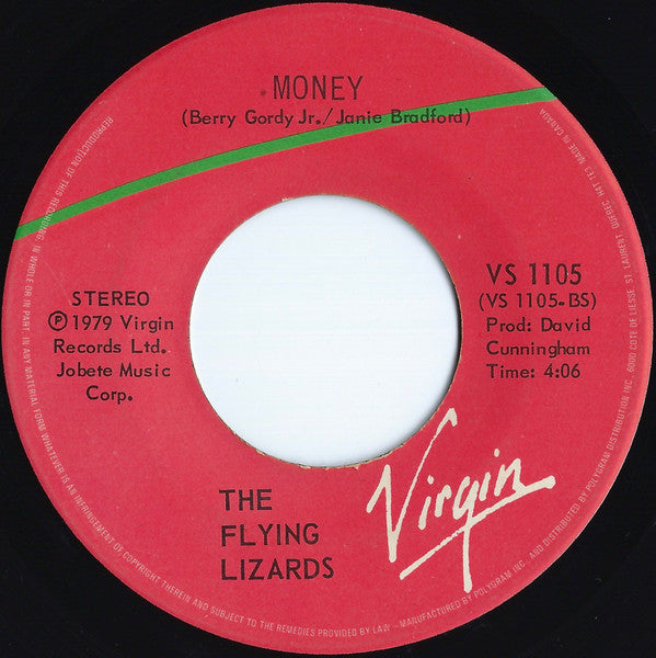 The Flying Lizards – Money -  7" Single - 1979