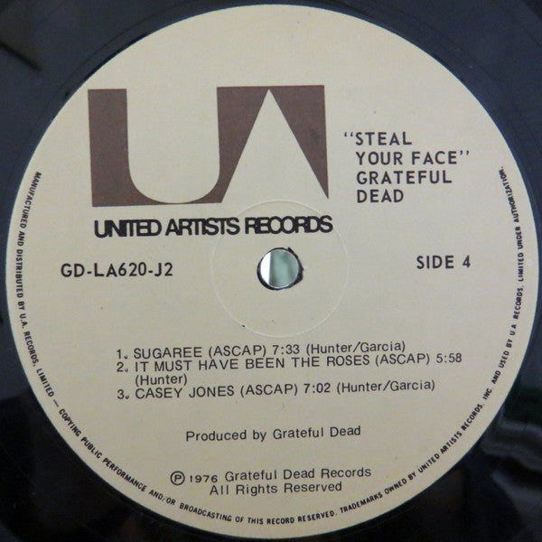 The Grateful Dead – Steal Your Face - 1976 Original Pressing