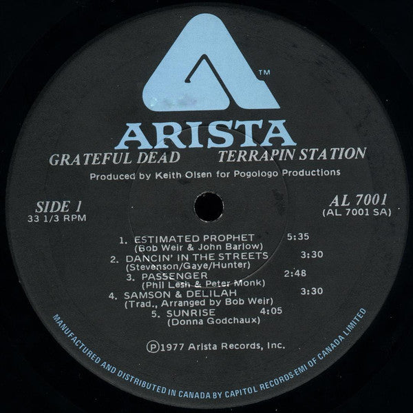 The Grateful Dead ‎– Terrapin Station - 1977 Original VinylPursuit.com