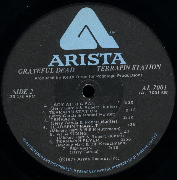 The Grateful Dead ‎– Terrapin Station - 1977 Original VinylPursuit.com
