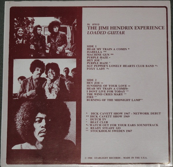 The Jimi Hendrix Experience – Loaded Guitar - 1988 Original, Rare