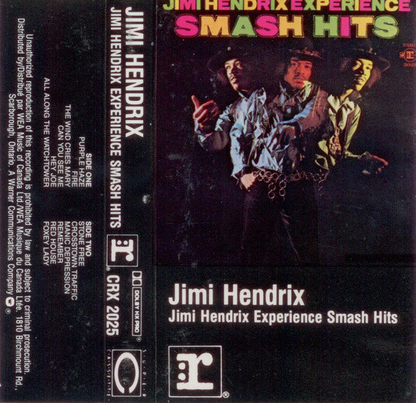 The Jimi Hendrix Experience – Smash Hits - Cassette