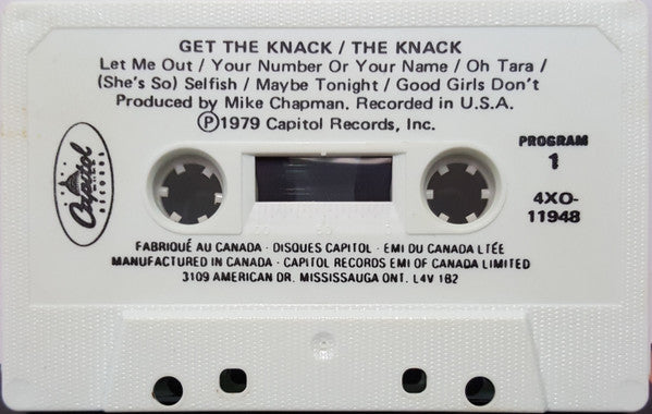 The Knack – Get The Knack- 1979 Original Cassette VinylPursuit.com