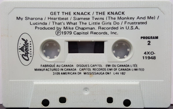 The Knack – Get The Knack- 1979 Original Cassette VinylPursuit.com
