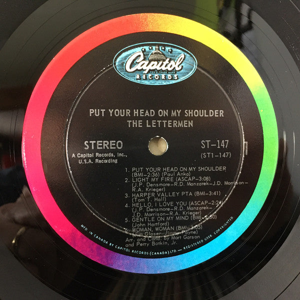 The Lettermen – Put Your Head On My Shoulder - 1968 SEALED! – Vinyl