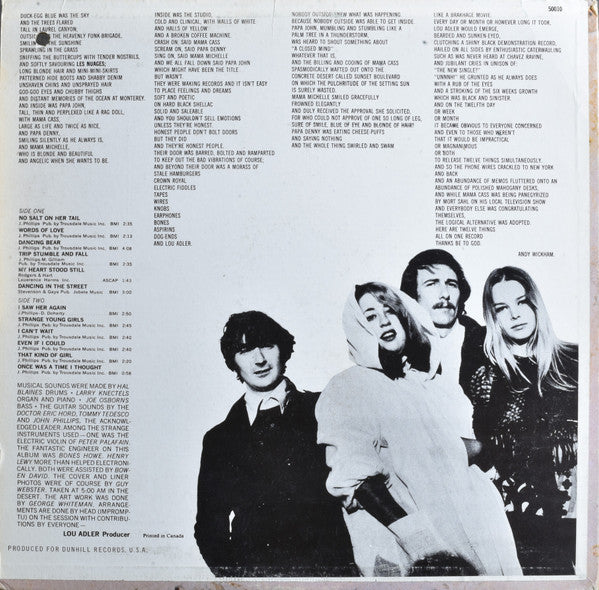 The Mamas & The Papas – The Mamas & The Papas - 1966 Original