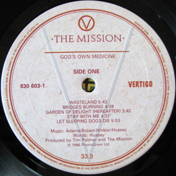 The Mission – God's Own Medicine - 1986 Original